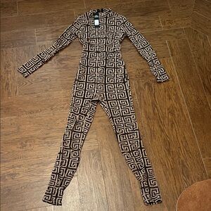 Full body form fitting jumpsuit